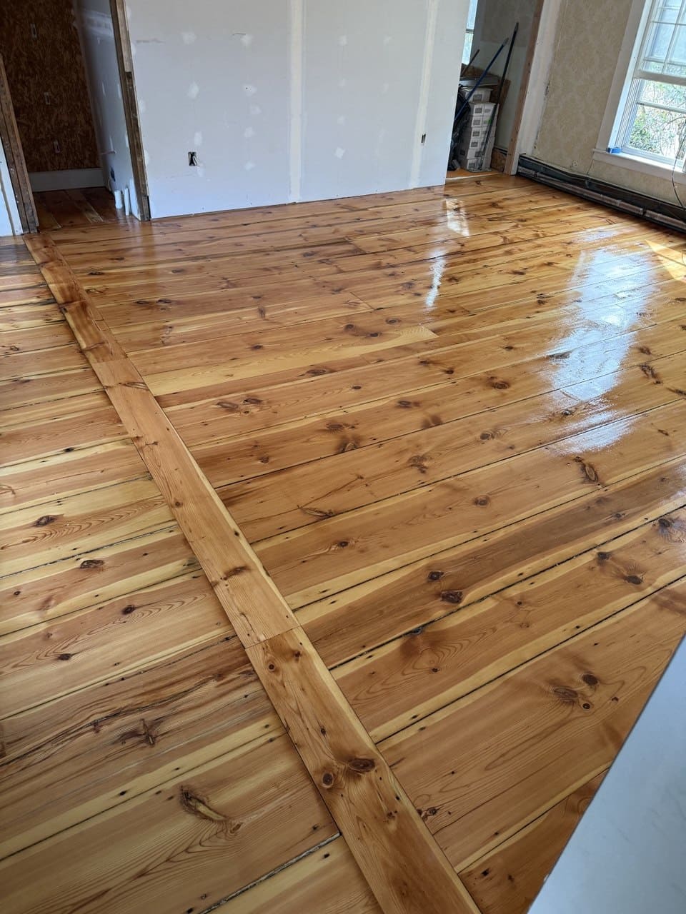 Hardwood floor installed by SV Flooring in Everett MA